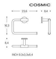 MEDIDAS TOALLERO ARO ARCHITECT S+ COSMIC